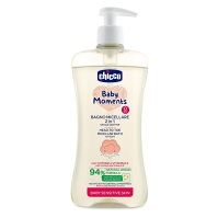 CHICCO Šampon micelární na vlasy a tělo s dávkovačem Baby Moments Sensitive 94% přírod. složek 500 ml