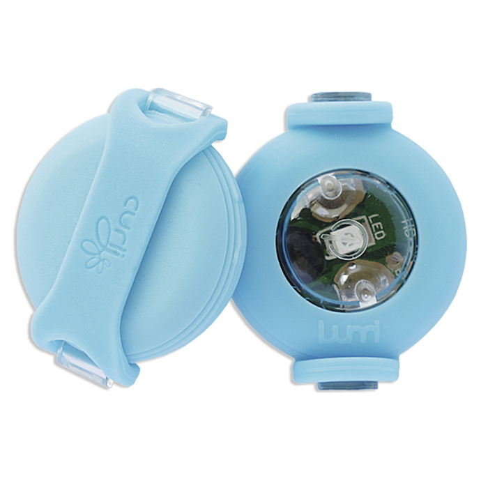 E-shop CURLI Luumi LED bezpečnostní světélko na obojek modré 2 ks