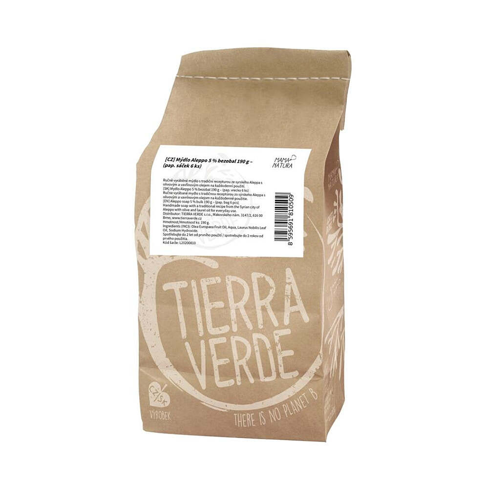 TIERRA VERDE Aleppské mýdlo pro problematickou pokožku 6 kusů