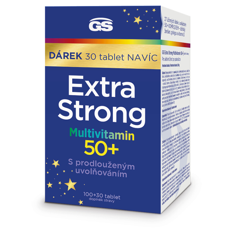 Levně GS Extra strong multivitamin 50+ 100 + 30 tablet NAVÍC