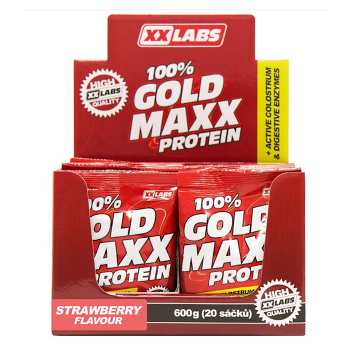 XXLABS 100% Gold maxx protein jahoda sáčky 20 x 30 g