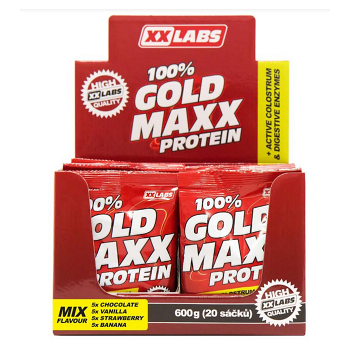 XXLABS 100% Gold maxx protein mix příchutí sáčky 20 x 30 g