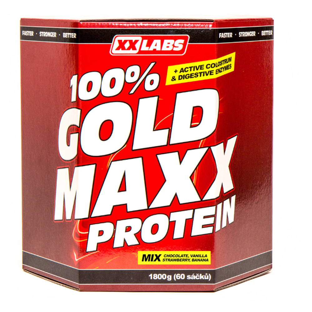 Levně XXLABS 100% Gold maxx protein mix příchutí sáčky 60 x 30 g