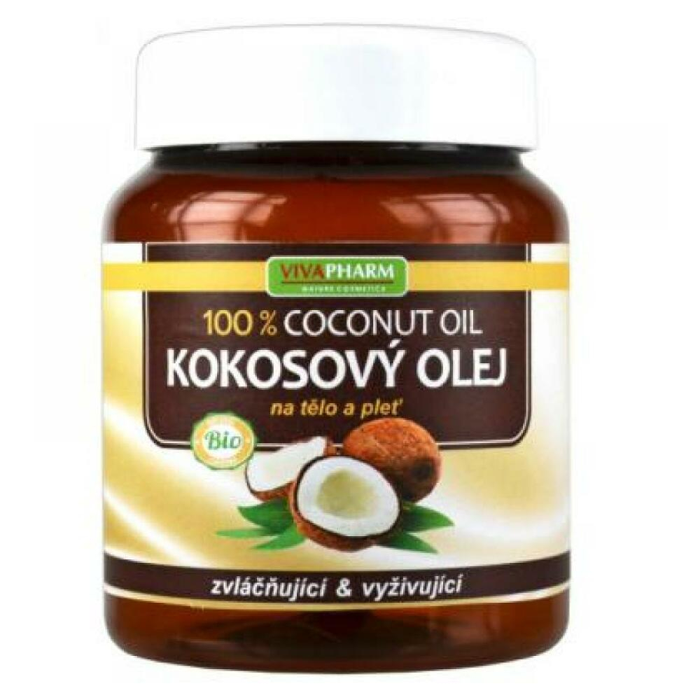 Levně VIVAPHARM Kokosový olej 100% kosmetický 380 ml
