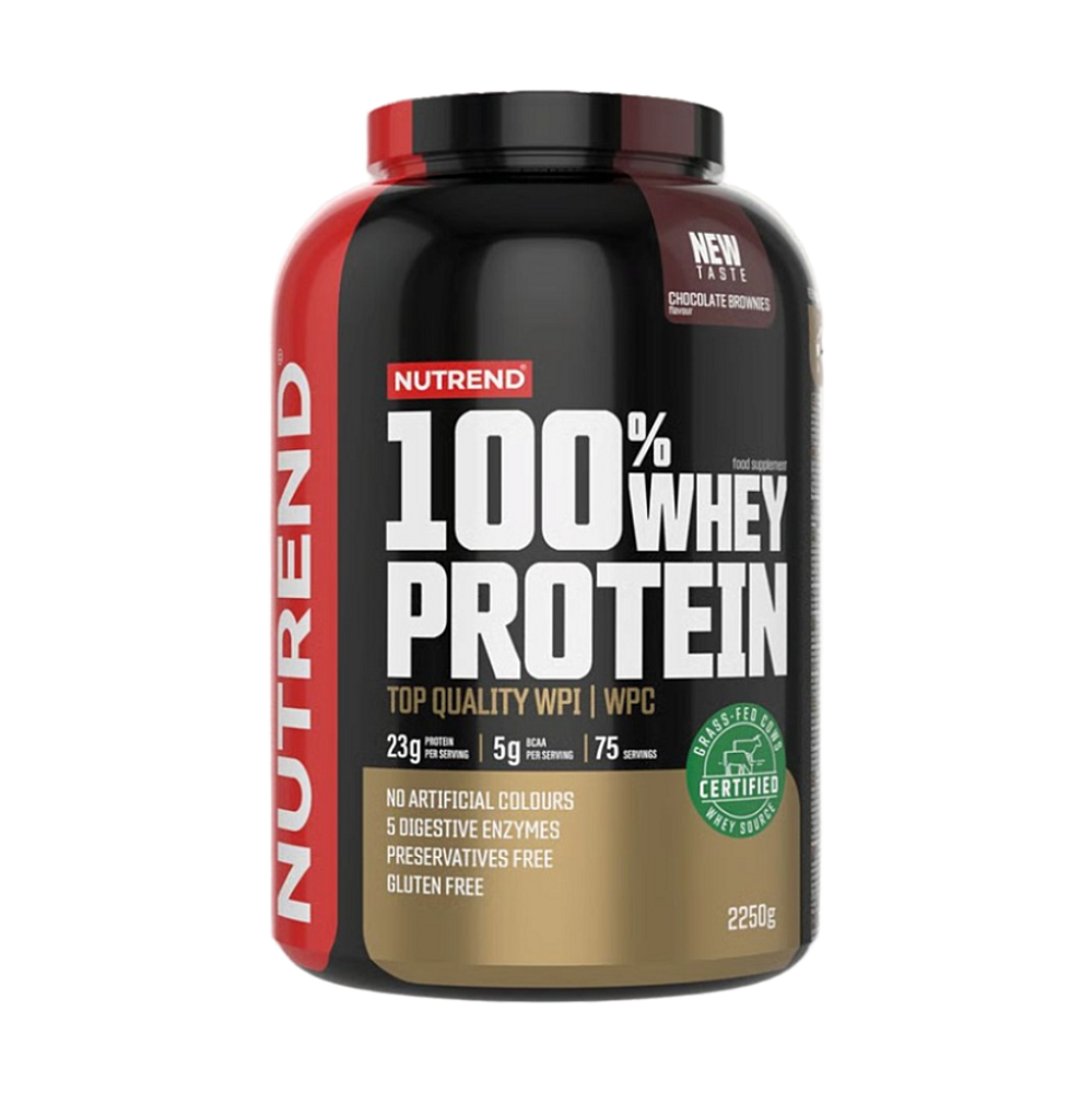 Nutrend 100% Whey Protein čokoládové brownies 2250 g