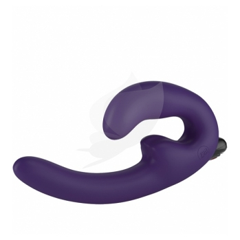 FUN FACTORY ShareVibe vibrační dildo tmavě fialové () - Vibrující, Anální