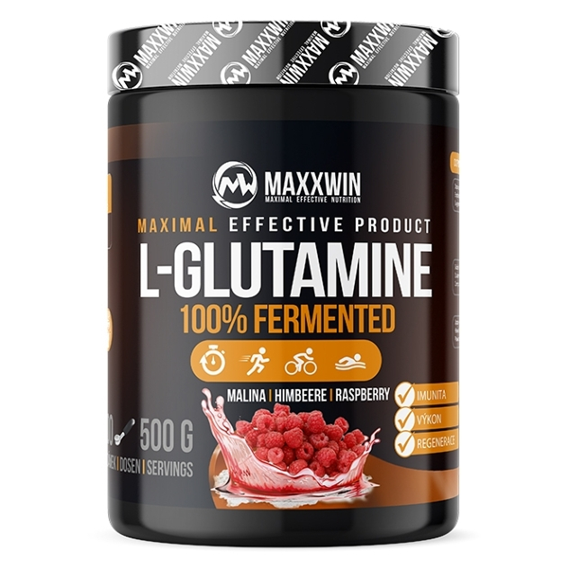 Levně MAXXWIN L-glutamine 100% fermented malina 500 g