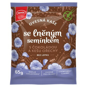 SEMIX Ovesná kaše s čokoládou, kešu ořechy a lněným semínkem 65 g
