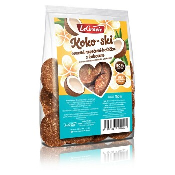 LEGRACIE Ovocné nepečené sušenky Koko-ski 150 g