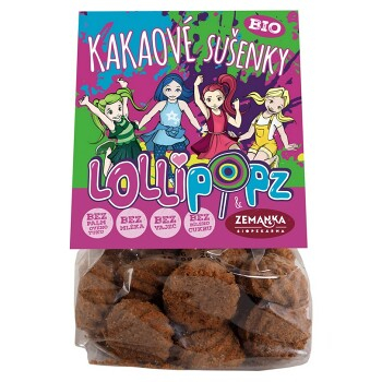 ZEMANKA Kakaové sušenky Lollipopz 100 g BIO