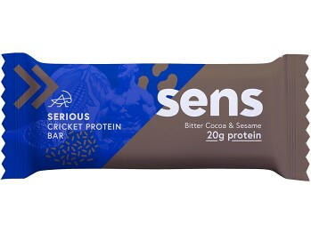 SENS Serious Protein tyčinka s cvrččí moukou Hořké kakao & Sezam 60 g