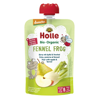HOLLE Fennel frog Bio pyré hruška, jablko, fenykl 6m+ 100 g
