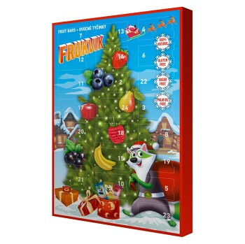 PHARMIND Adventní kalendář Frukvik 250 g (Tyčinky)