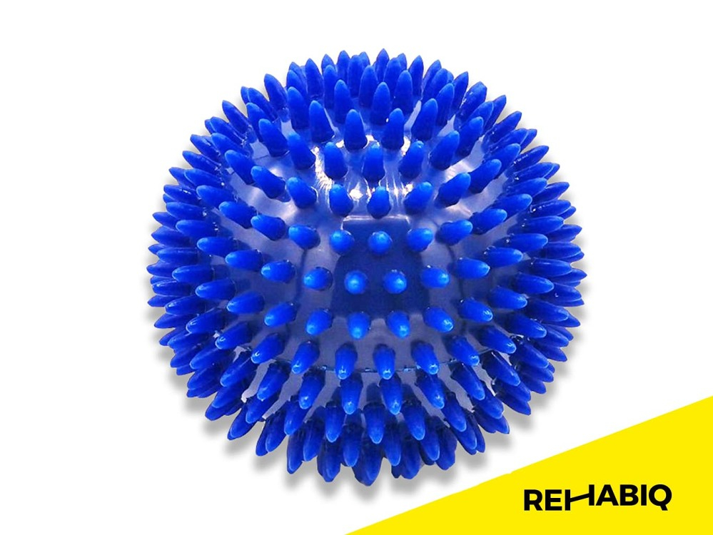 E-shop REHABIQ Masážní míček ježek modrý 10 cm
