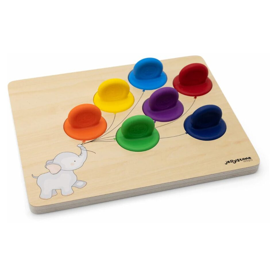 E-shop JELLYSTONE Učíme se barvy, dřevěná hračka duhová