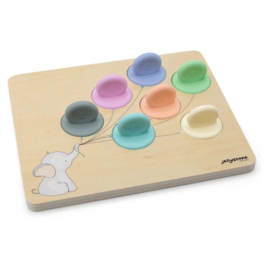 E-shop JELLYSTONE Učíme se barvy, dřevěná hračka pastelová