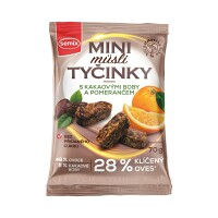 SEMIX Mini müsli tyčinky s kakaovými boby a pomerančem 70 g