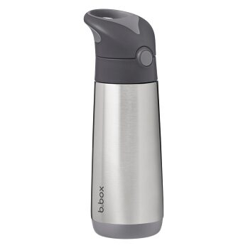 B.BOX Termoska na pití s brčkem graphite 12m+ 500 ml (Termoobaly, termosky na jídlo a pití)