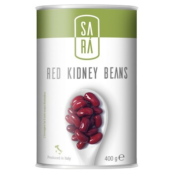 SARÁ Fazole červené red kidney ve slaném nálevu 400 g (Luštěniny)