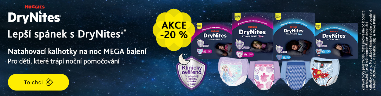 20% SLEVA na produkty DryNites