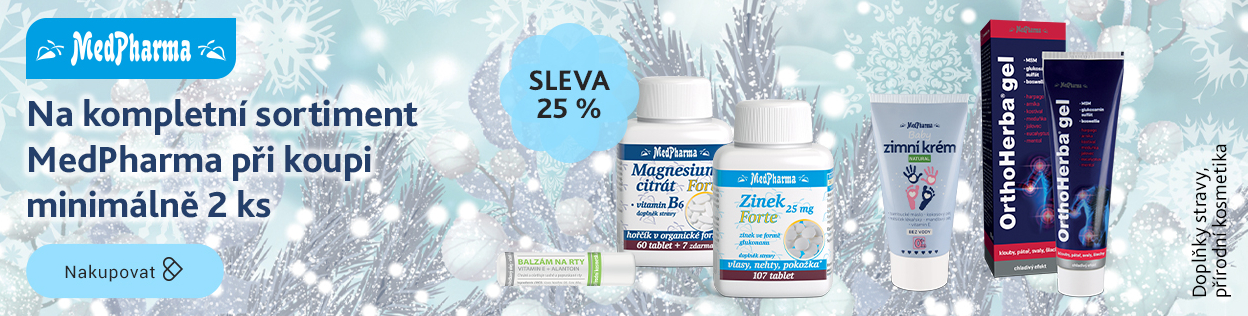 SLEVA 25 % na produkty MEDPHARMA