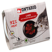 ONTARIO Vanička s játry a taurinem pro kočky 115 g