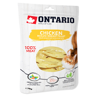 ONTARIO Vařené kuřecí prsní plátky pro kočky 70 g