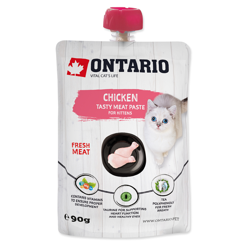 Levně ONTARIO Pasta kitten kuřecí 90 g