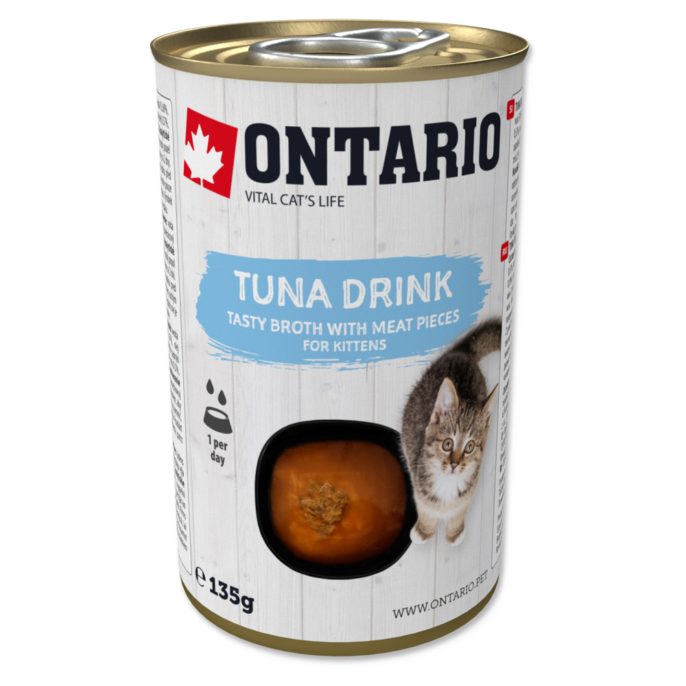 E-shop ONTARIO Drink kitten tuňák 135 g