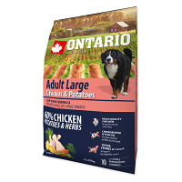 ONTARIO Dog Adult Large Chicken & Potatoes granule pro psy 2,25 kg
