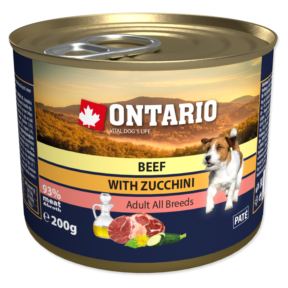 ONTARIO Konzerva hovězí s cuketou 200 g