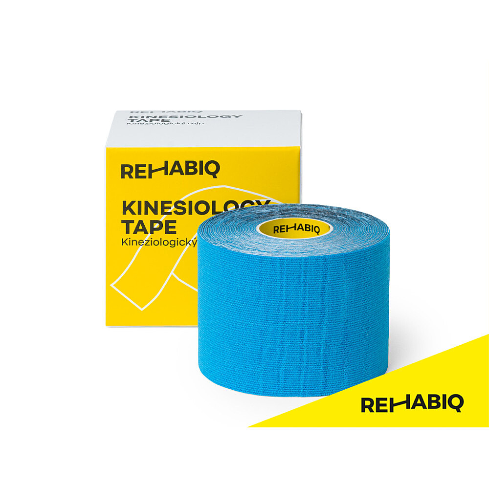 REHABIQ Kinesiology tape tejpovací páska modrá 5 cm x 5 m