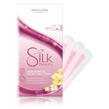 ORIFLAME Silk Beauty Voskované depilační proužky na obličej  20 kusů