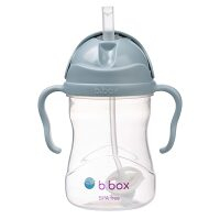 B.BOX Hrneček s brčkem modrý 240 ml