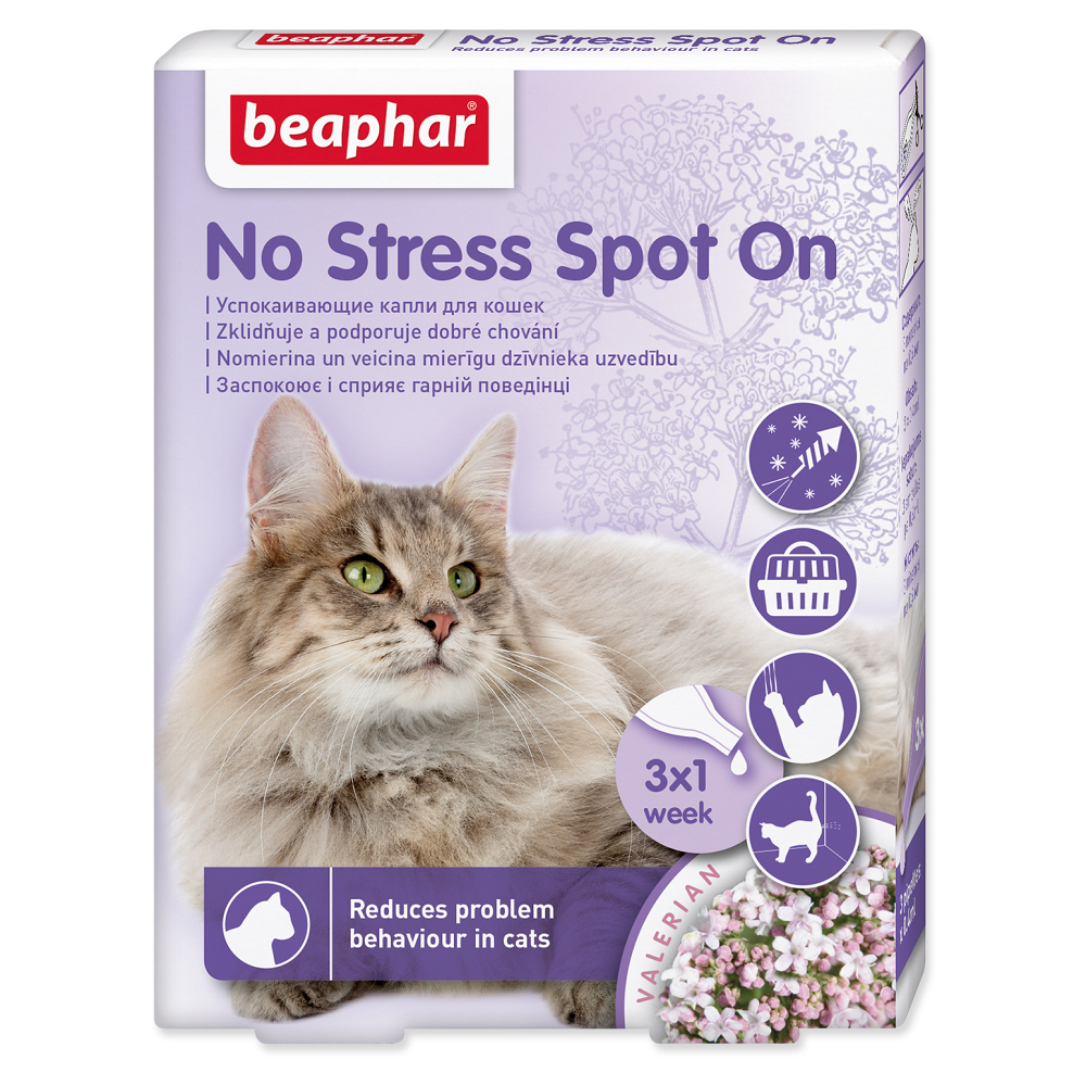 BEAPHAR No Stress spot on roztok pro kočky 1,2 ml
