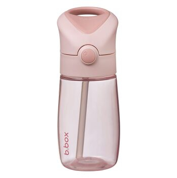 B.BOX Láhev na pití s brčkem Junior blush crush 380 ml (Láhev s brčkem) - Cestovní