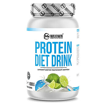 MAXXWIN Protein diet drink limetka 1 000 g (Proteinové nápoje)