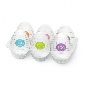 TENGA Egg 6 styles pack (Stimulátory pro muže) - Vibrující, Stimulační