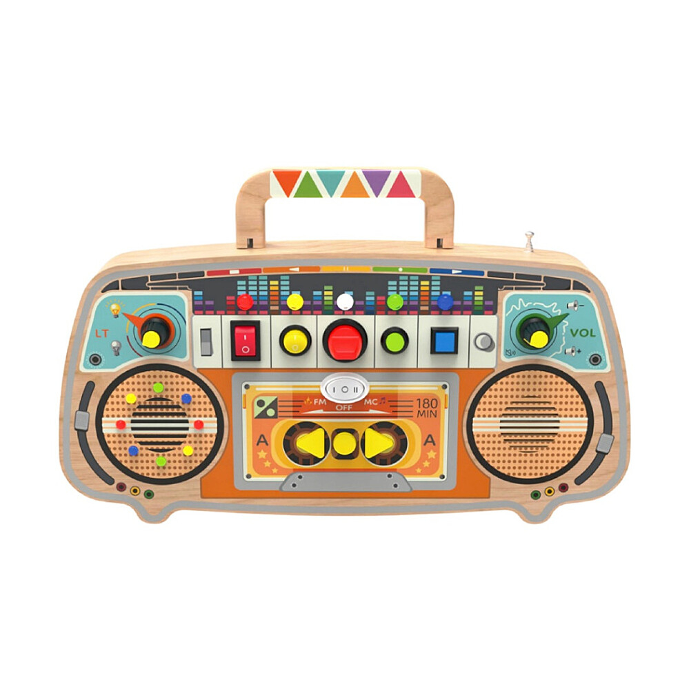 2KIDS TOYS Activity board dřevěné FM rádio