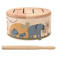 2KIDS TOYS Dřevěný bubínek safari