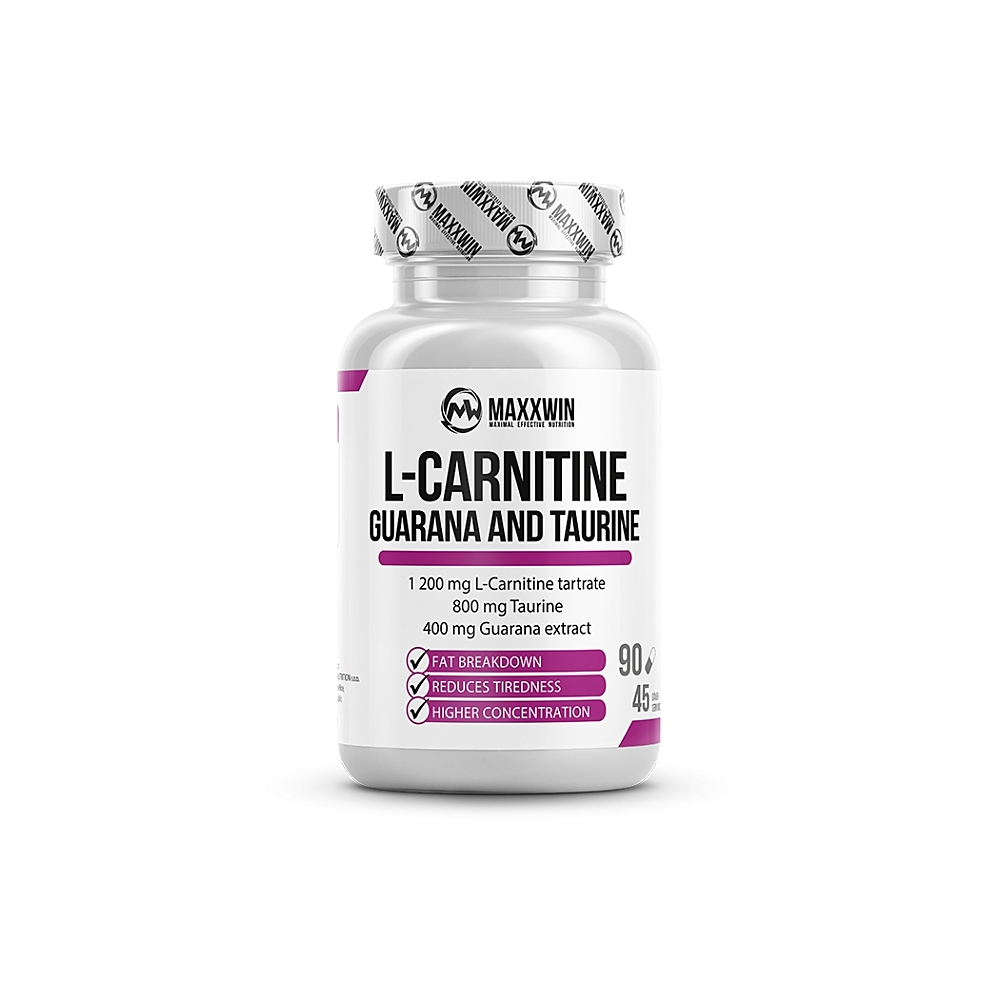 MAXXWIN L-CARNITINE GUARANA TAURINE 90 kapslí