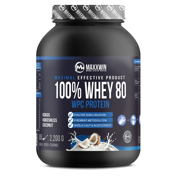Levně NUTREND 100% Whey protein 80 kokos 2200 g