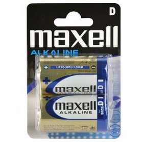 E-shop MAXELL LR20 2BP D alkalické baterie 2 kusy