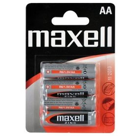 E-shop MAXELL R6 4BP AA Zn tužkové baterie 4 ks