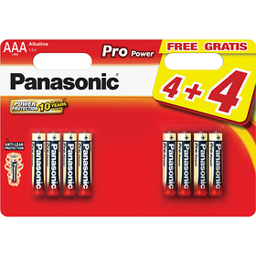 Levně PANASONIC LR03 8BP AAA pro power alkalické baterie