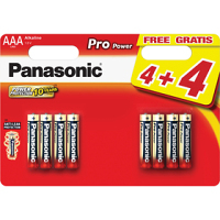 PANASONIC LR03 8BP AAA pro power alkalické baterie