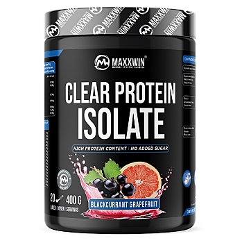 MAXXWIN Clear protein isolate černý rybíz a grep 400 g (Proteinové nápoje)