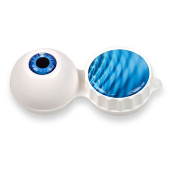 POUZDRO 3D Na kontaktní čočky 1 ks, Barva: Bílá
