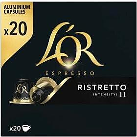 L´OR Nespresso ristretto kapsle 20 kusů (Kávové kapsle) - 100% Arabica