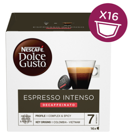 NESCAFÉ Dolce Gusto Espresso Intenso Decaffeinato kávové kapsle 16 ks